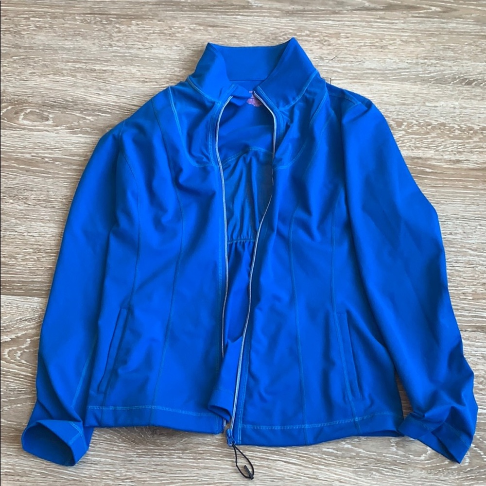 Blue athletic jacket